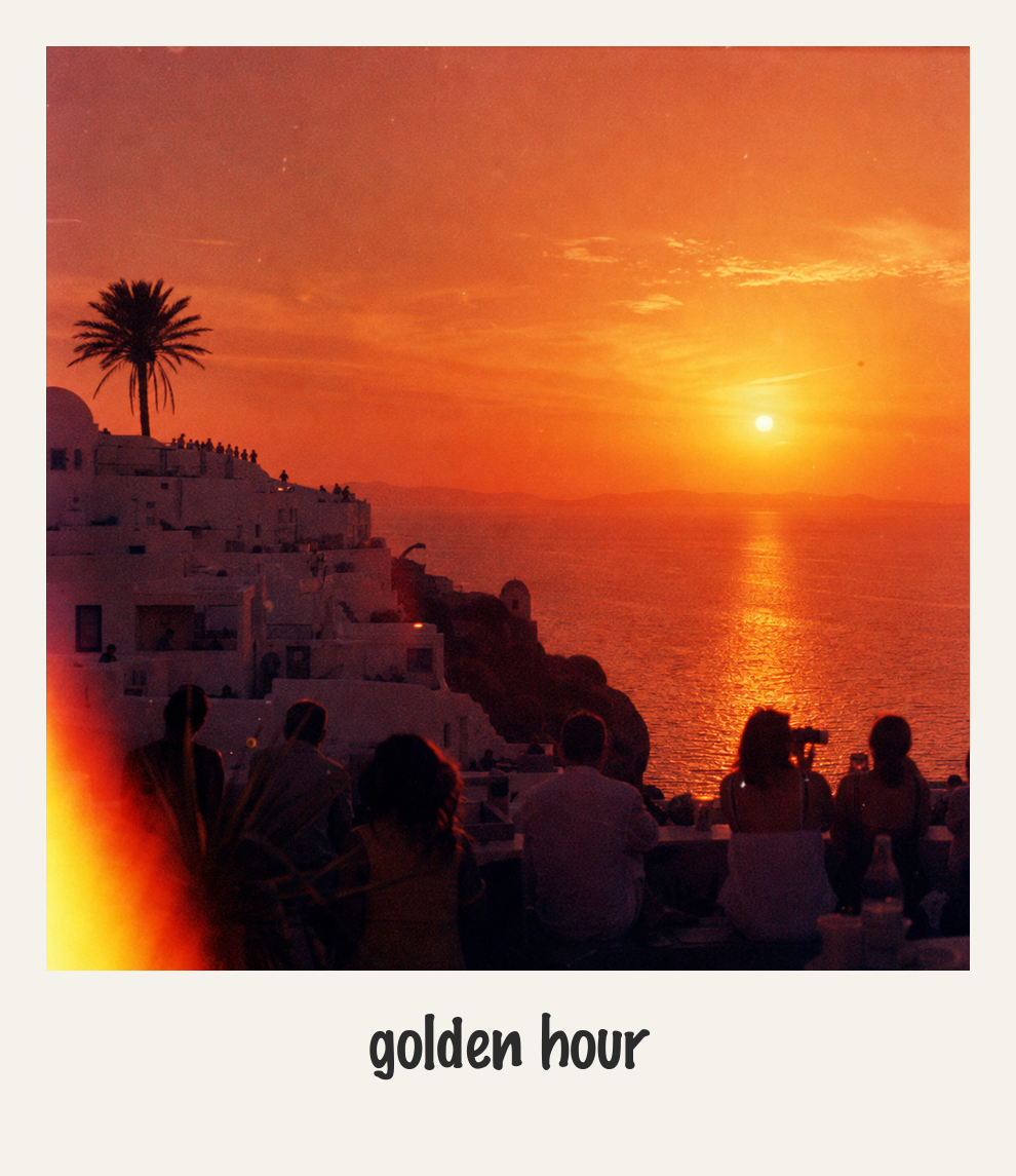 Golden hour over the coast